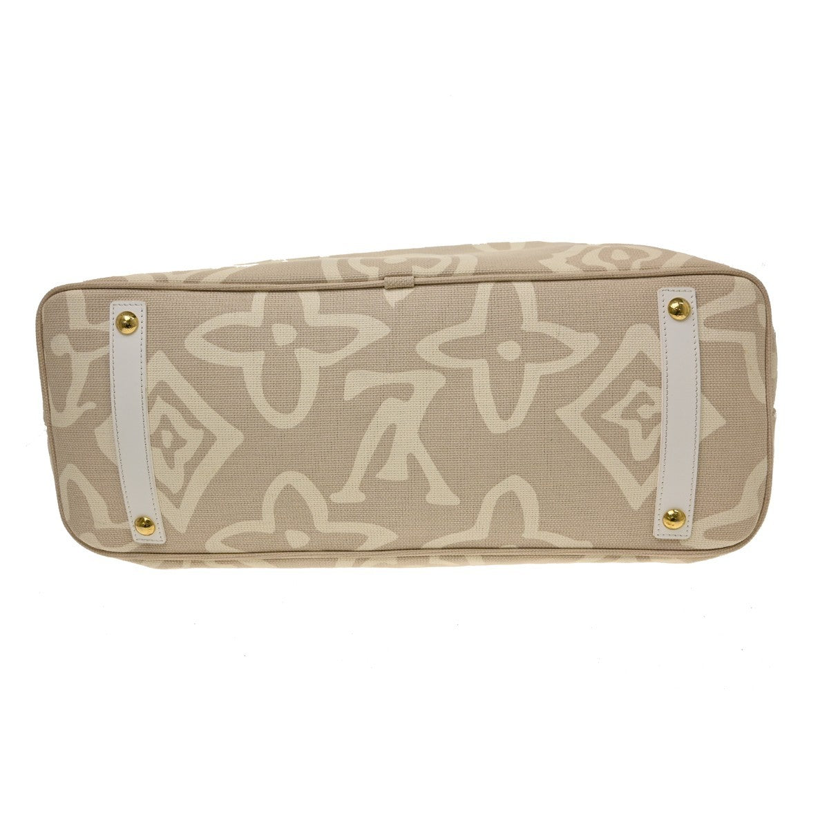 Louis Vuitton Tahitienne Cabas Canvas Beige Canvas Tote Bag Bag (Pre-Owned)