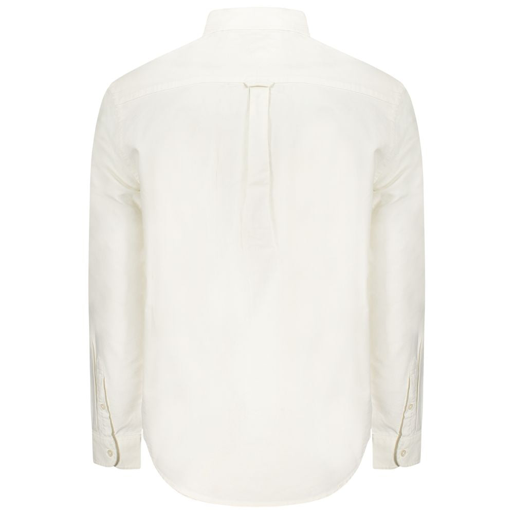 Tommy Hilfiger White Cotton Men Men's Shirt