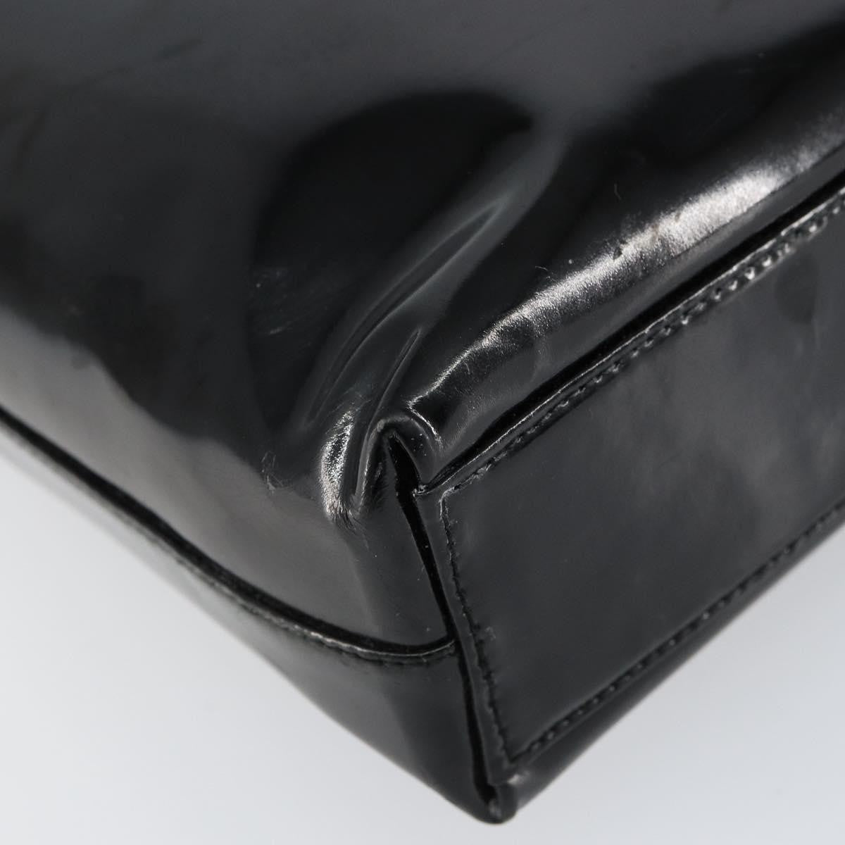 Salvatore Ferragamo Vala Patent Leather Black Patent_Leather Shoulder Bag Bag (Pre-Owned)