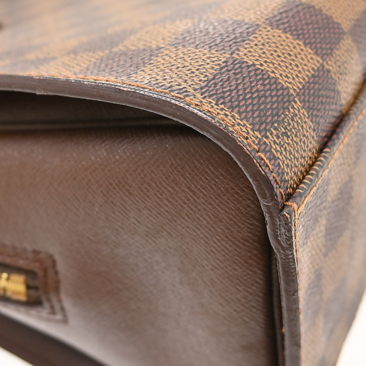 Louis Vuitton Triana Damier Brown Canvas Handbag (Pre-Owned)