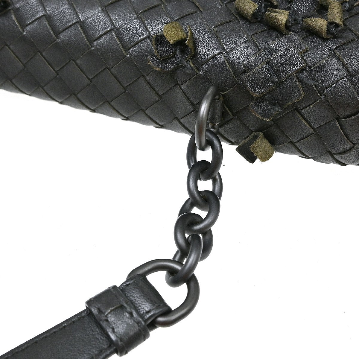 Bottega Veneta Olimpia Tobu Intrecciato Nappa Black Leather Shoulder Bag Bag (Pre-Owned)