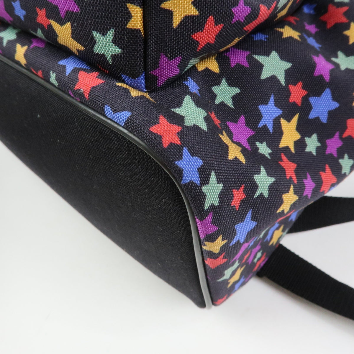 Saint Laurent City Printed Corduroy Multicolour Canvas Backpack Bag (Pre-Owned)