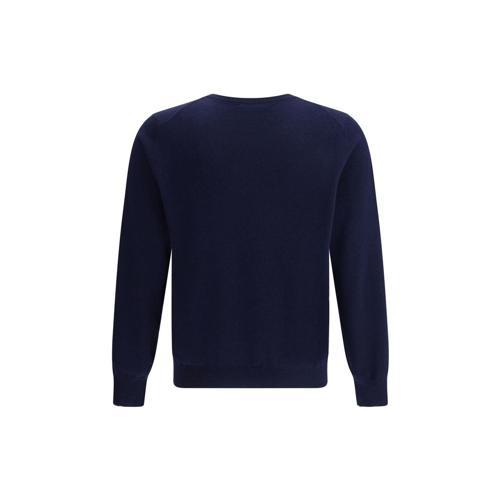 Brunello Cucinelli Blue Cashmere Men's Sweater