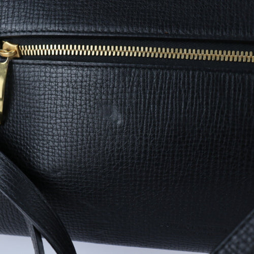 Bottega Veneta Black Leather Shoulder Bag (Pre-Owned)