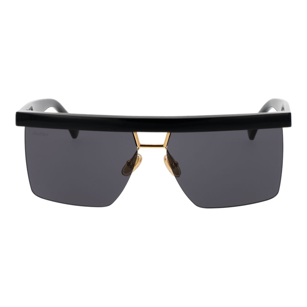 Max Mara Black Stainless Steel Women's Sunglasses