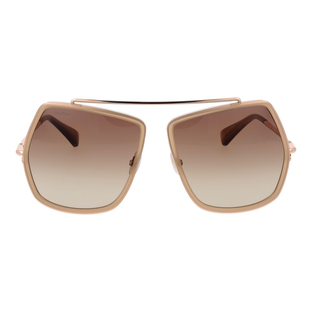 Max Mara Beige Metal Women's Sunglasses