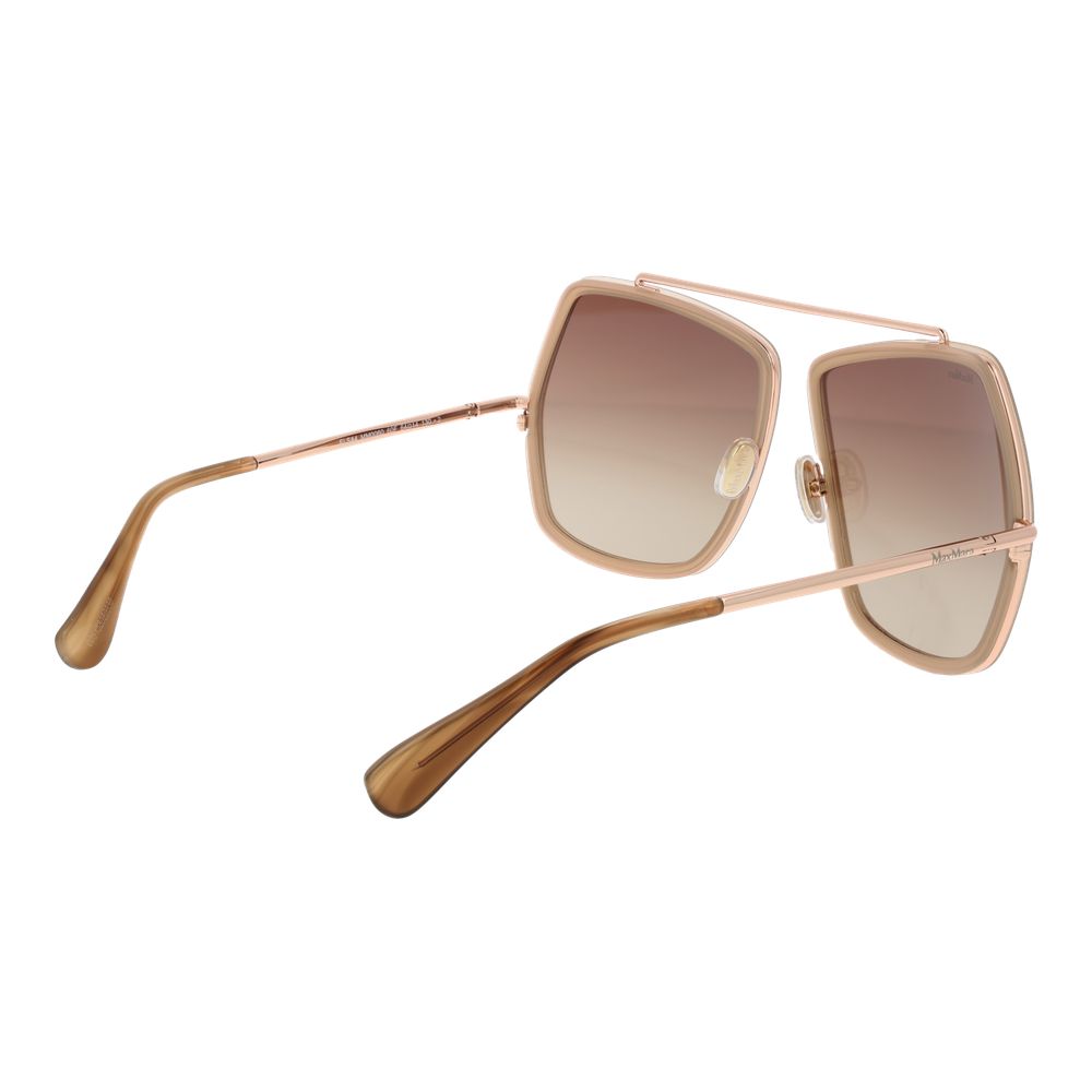 Max Mara Beige Metal Women's Sunglasses
