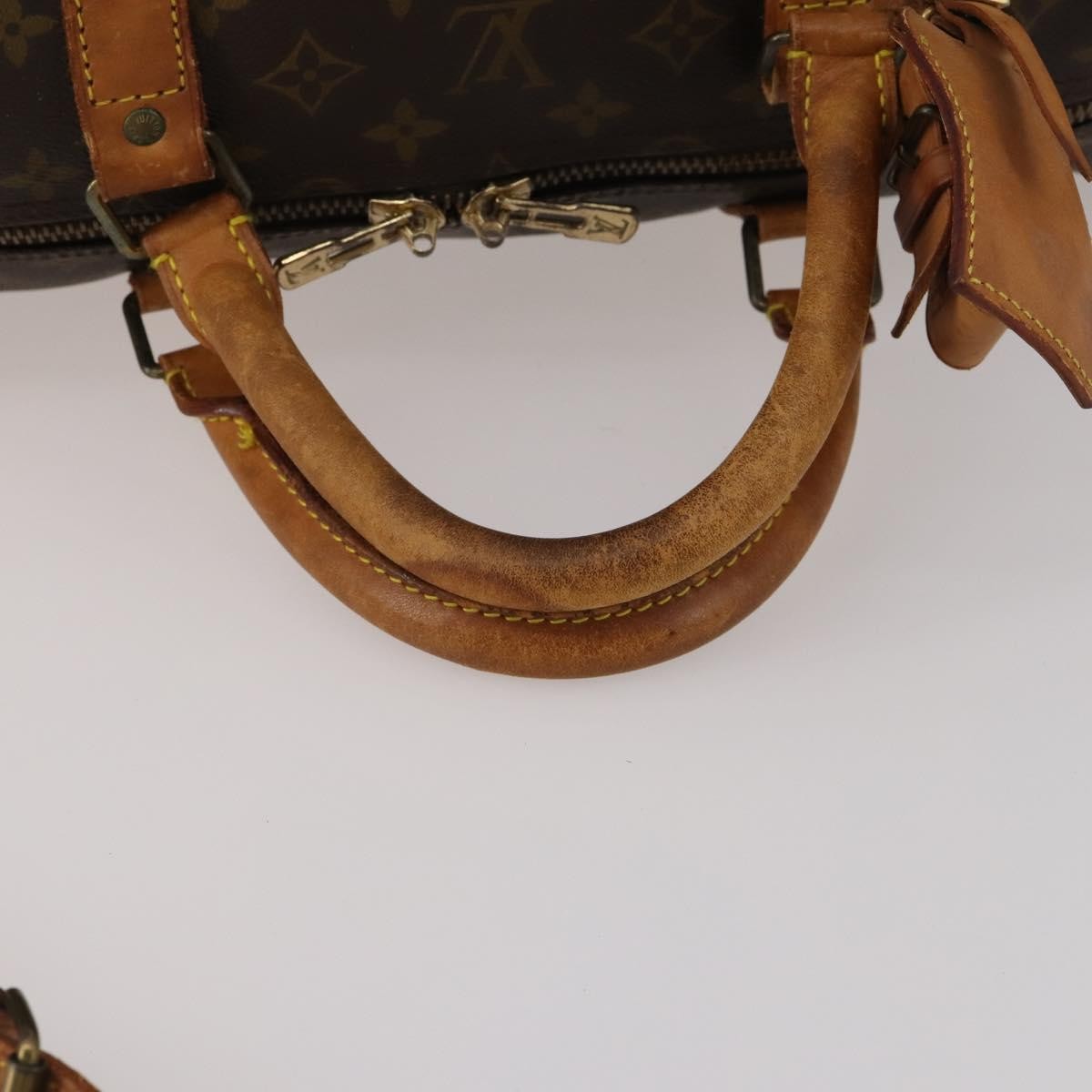 Louis Vuitton Keepall Bandouliere Monogram Canvas Brown Canvas Travel Bag Bag (Pre-Owned)