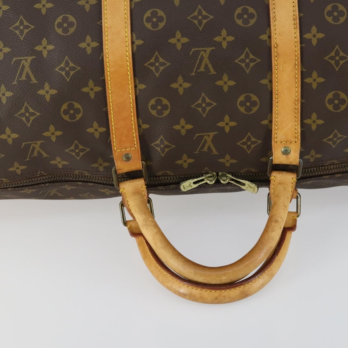 Louis Vuitton Keepall Monogram Canvas Brown Canvas Travel Bag Bag (Pre-Owned)