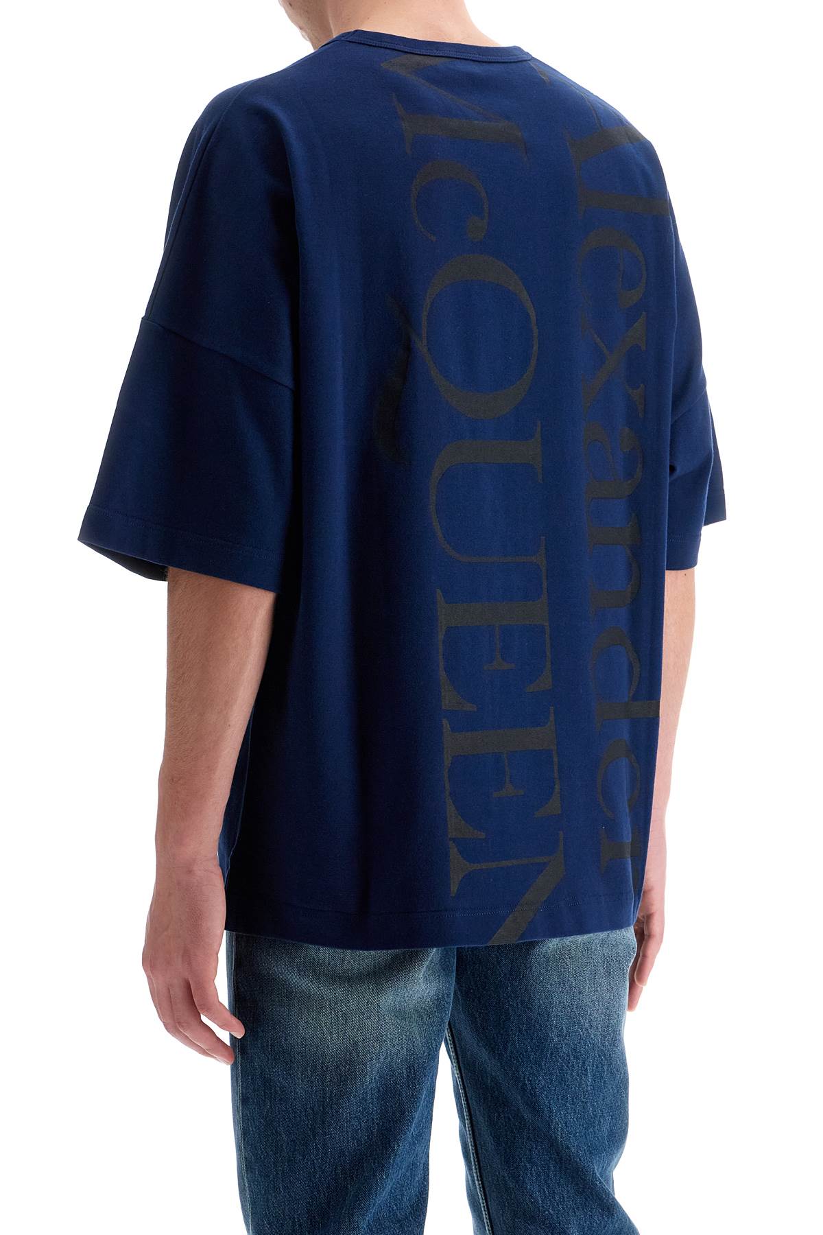 Alexander Mcqueen Men's Oversized Logo T