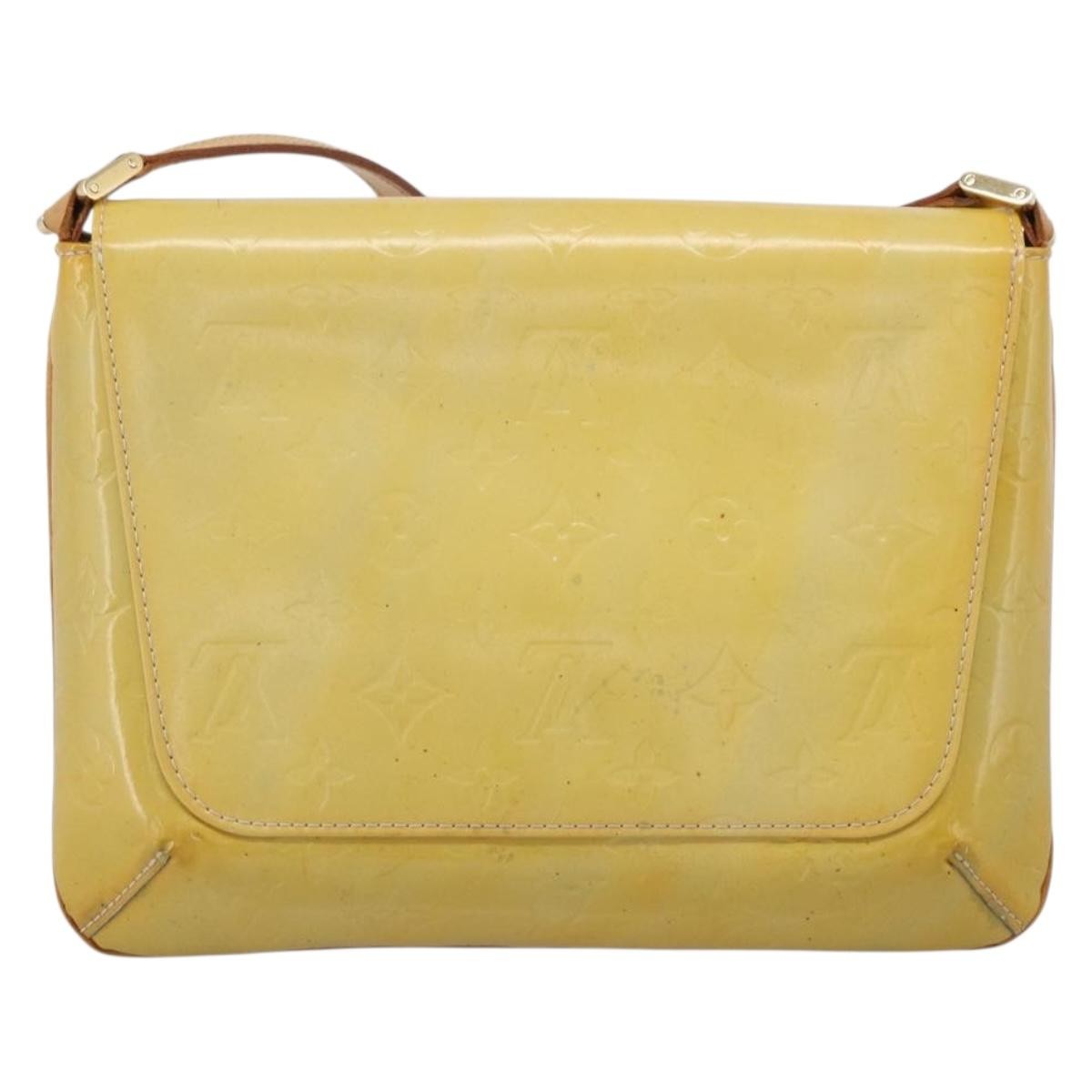 Louis Vuitton Thompson Street Monogram Vernis Yellow Patent_Leather Shoulder Bag Bag (Pre-Owned)