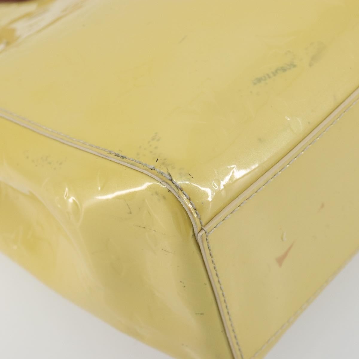 Louis Vuitton Catalina Monogram Vernis Yellow Patent_Leather Tote Bag Bag (Pre-Owned)