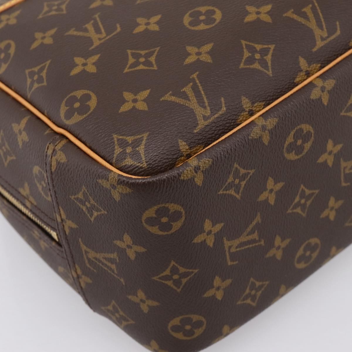 Louis Vuitton Deauville Monogram Canvas Brown Canvas Handbag (Pre-Owned)