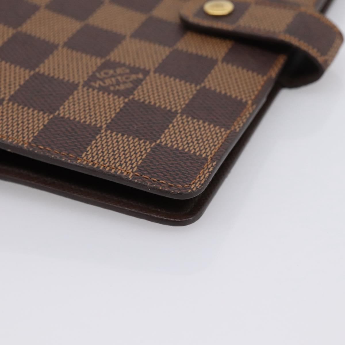 Louis Vuitton Agenda Cover Damier Canvas Brown Canvas Wallets Accessory (Pre-Owned)