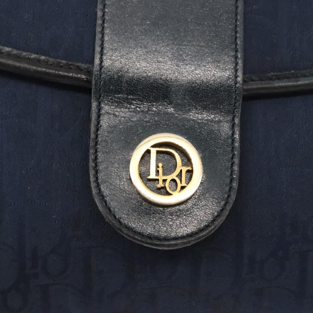 Christian Dior Vintage Trotter Canvas Navy Canvas Shoulder Bag Bag (Pre-Owned)