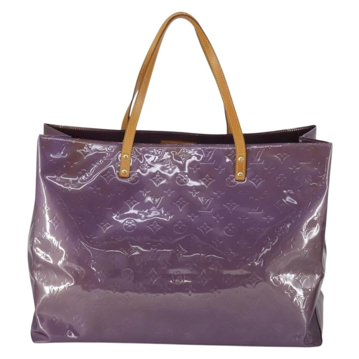 Louis Vuitton Reade Monogram Vernis Purple Patent_Leather Handbag (Pre-Owned)