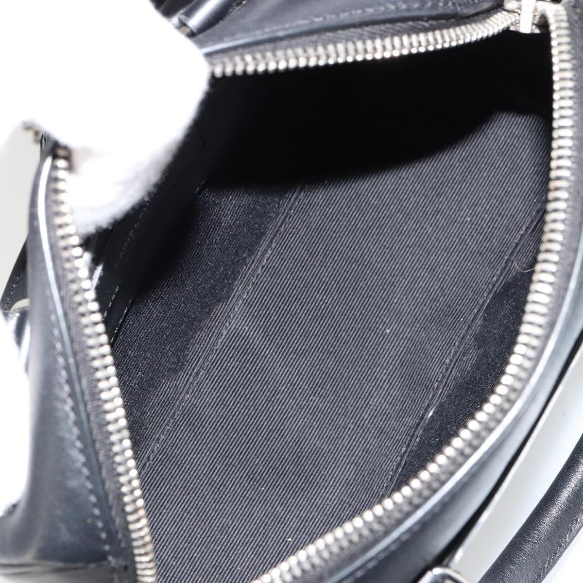 Saint Laurent Classic Baby Duffle Printed Leather Black Leather Handbag (Pre-Owned)