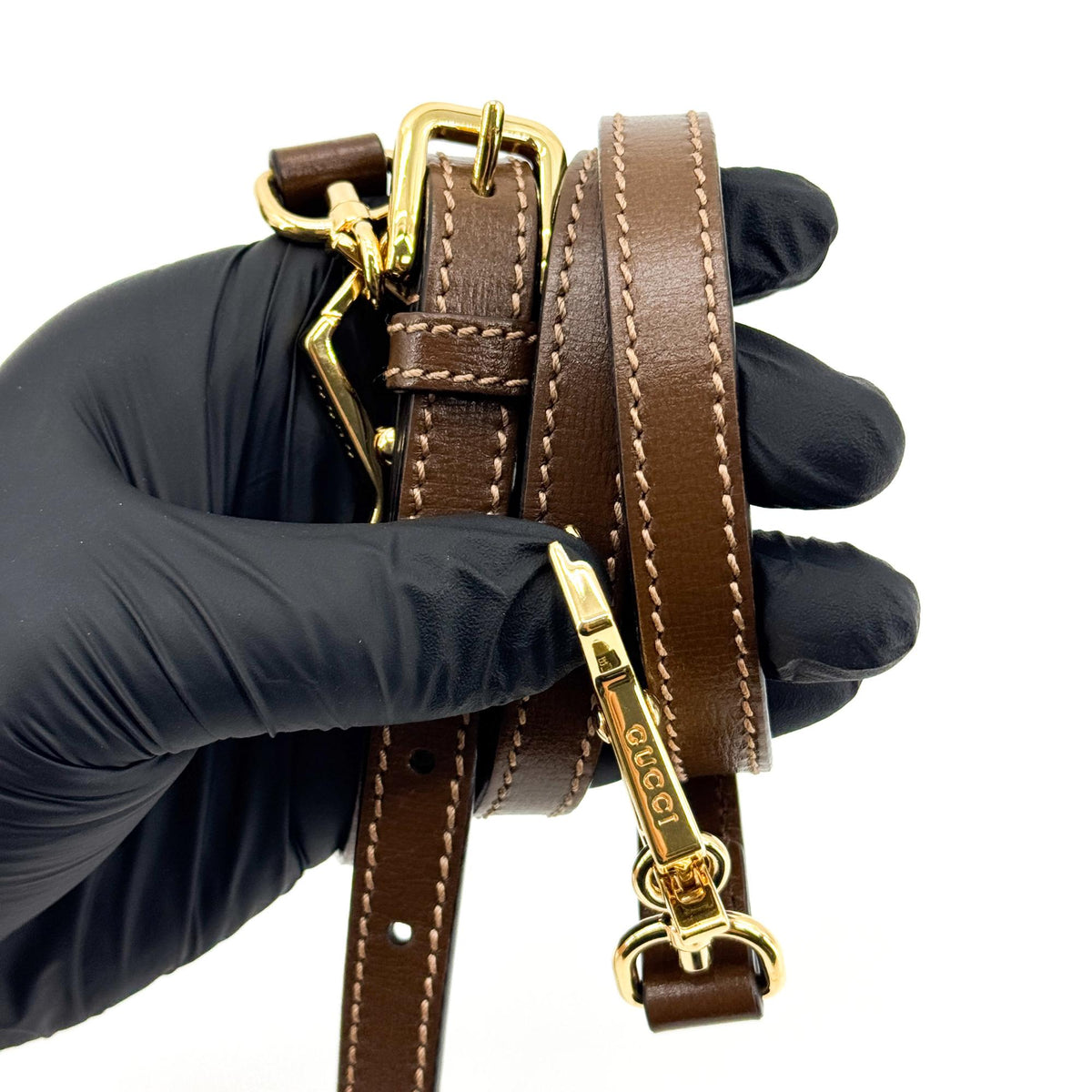 Gucci Horsebit 1955 Top Handle Gg Coated Canvas With Leather Brown Canvas Handbag (Pre-Owned)