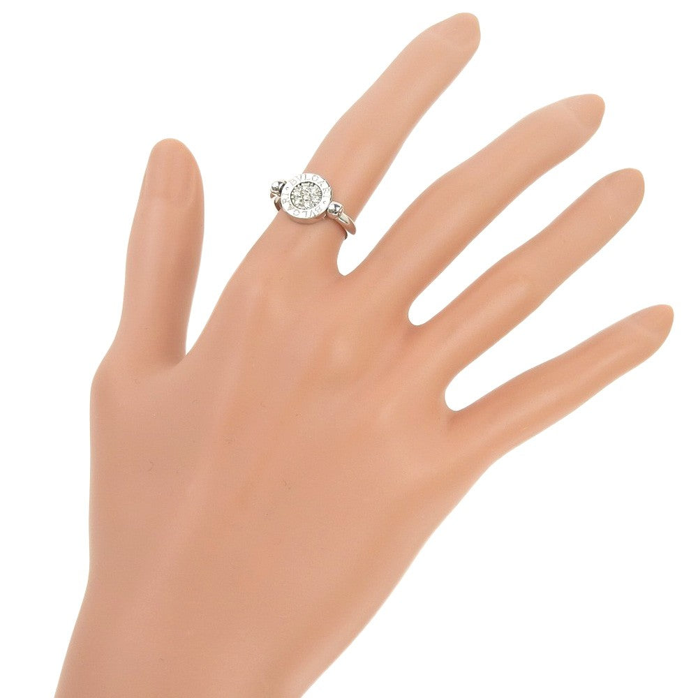 Bvlgari Bvlgari Bvlgari Flip 18K White Gold With Diamonds And Onyx Silver White_Gold Ring Jewelry (Pre-Owned)