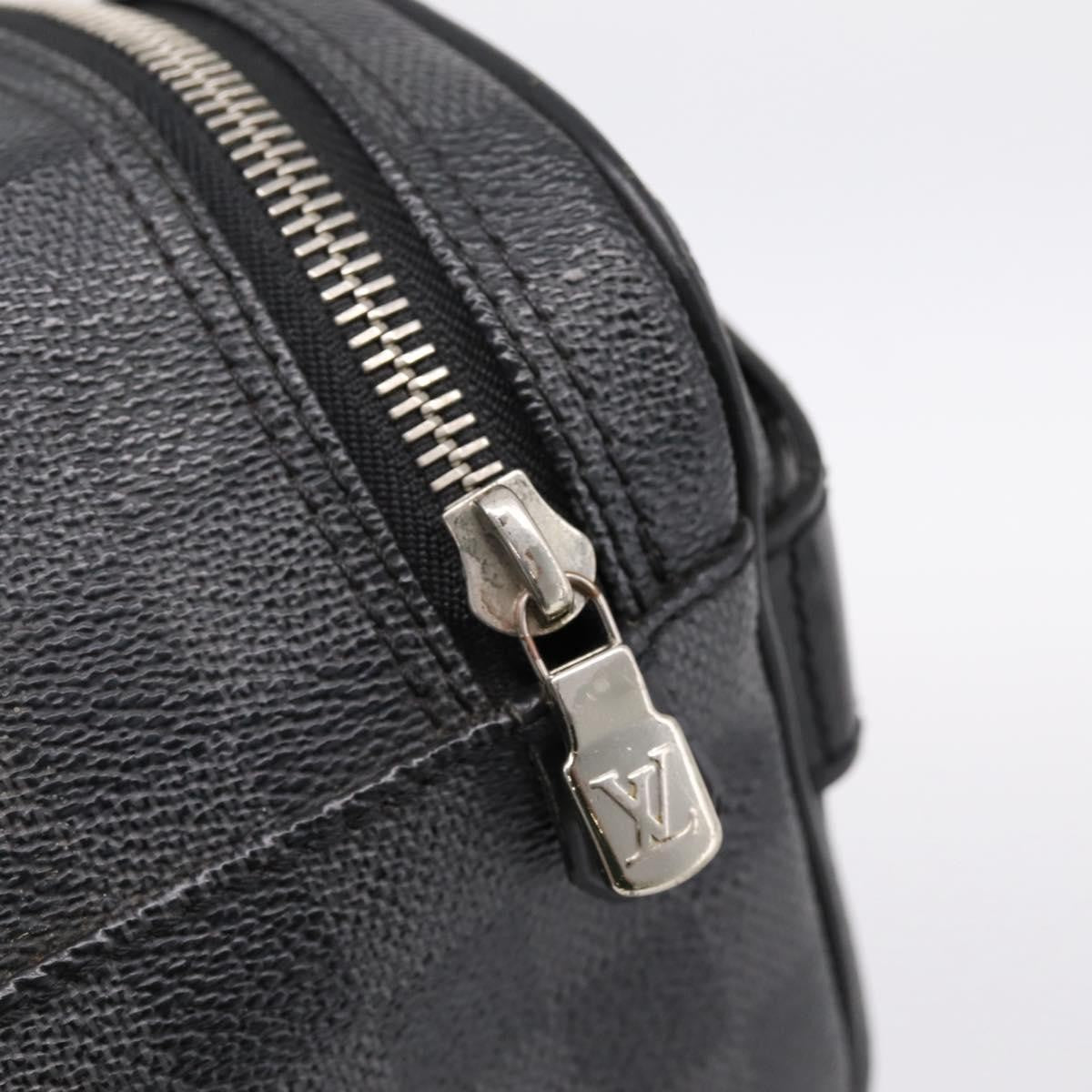 Louis Vuitton Trousse Toilette Damier Canvas Black Canvas Clutche & Pouche Bag (Pre-Owned)