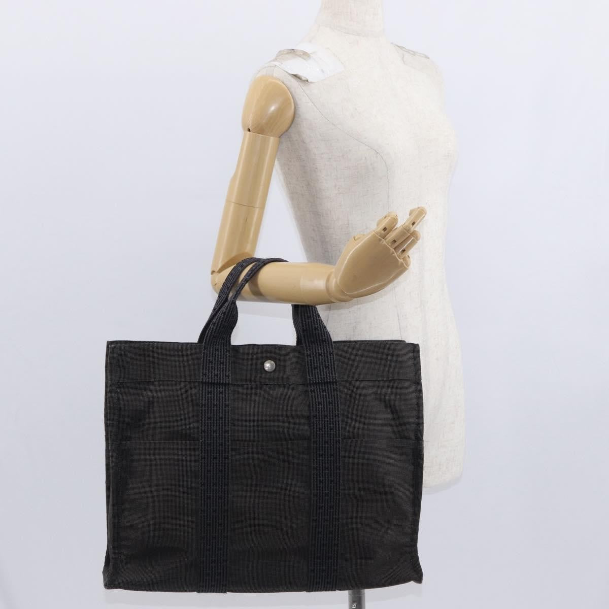 Hermes Fourre-Tout Herline Fourre-Tout Herline Gray Canvas Tote Bag Bag (Pre-Owned)