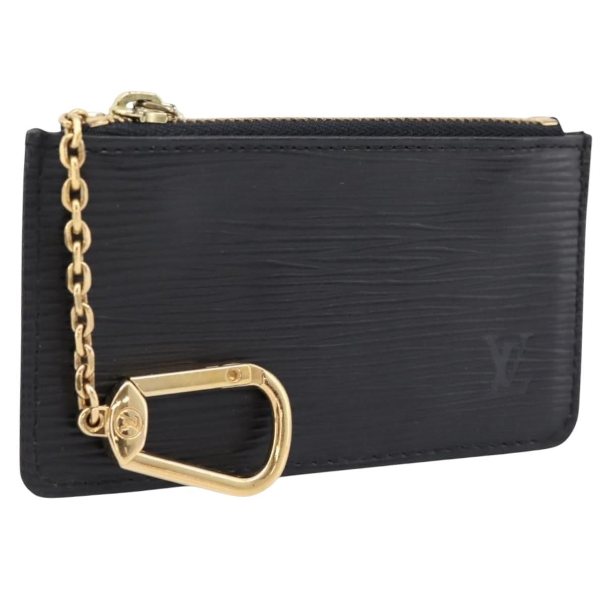 Louis Vuitton Pochette Clés Epi Black Leather Wallets Accessory (Pre-Owned)