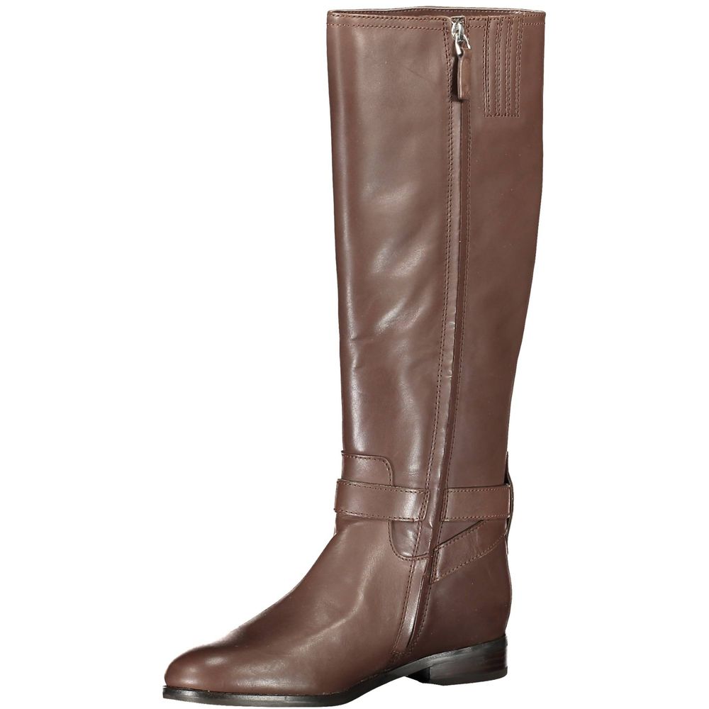 Ralph Lauren Brown Leather Women Women's Boot