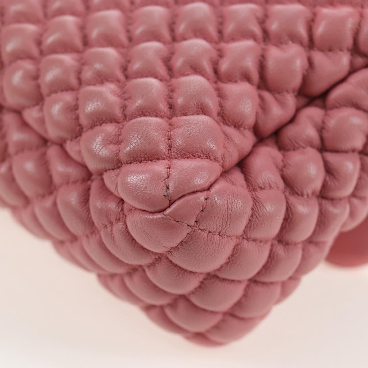 Chanel Flap Shoulder Quilted Lambskin Pink Leather Shoulder Bag Bag (Pre-Owned)