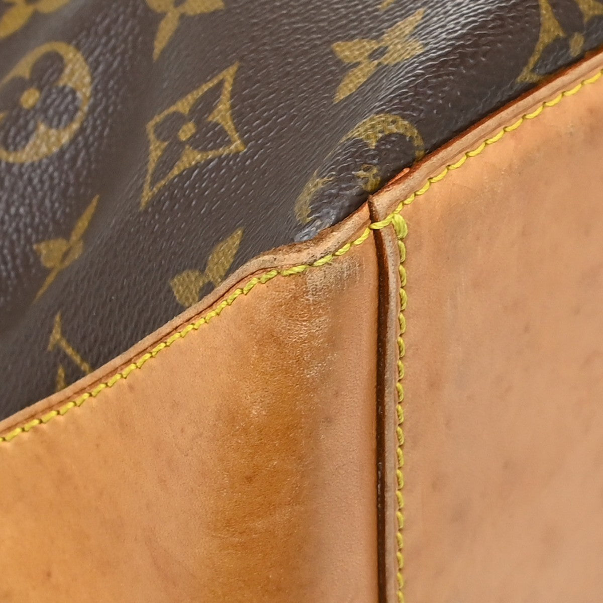 Louis Vuitton Cabas Mezzo Monogram Canvas Brown Canvas Tote Bag Bag (Pre-Owned)
