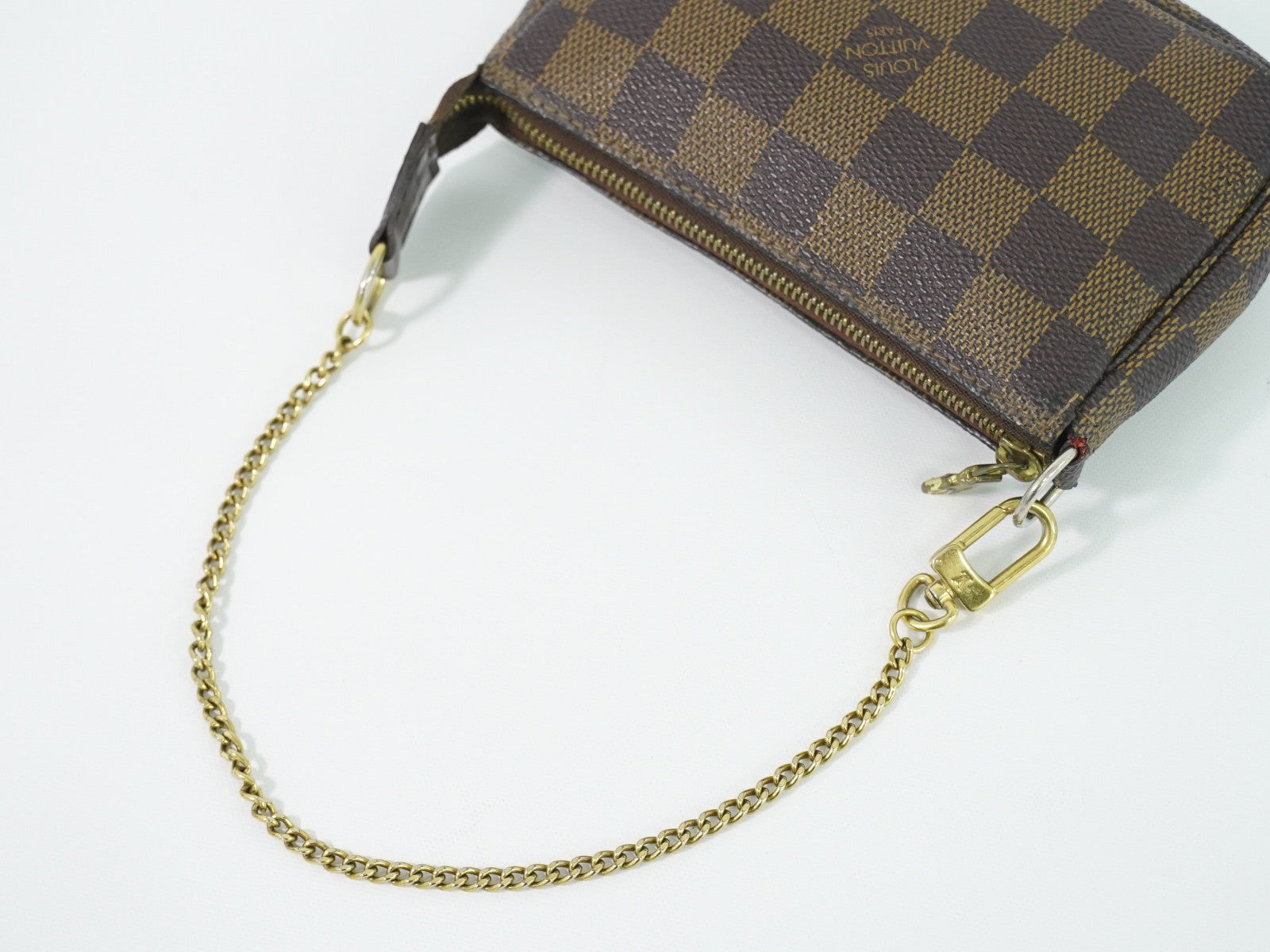 Louis Vuitton Pochette Accessoires Damier Brown Canvas Clutche & Pouche Bag (Pre-Owned)