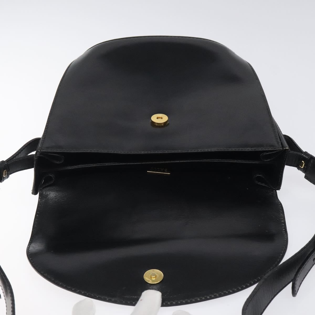 Bally Vintage Leather Black Leather Shoulder Bag Bag (Pre-Owned)