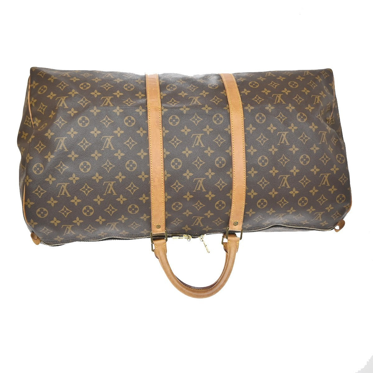 Louis Vuitton Keepall Bag Monogram Canvas Brown Canvas Travel Bag Bag (Pre-Owned)