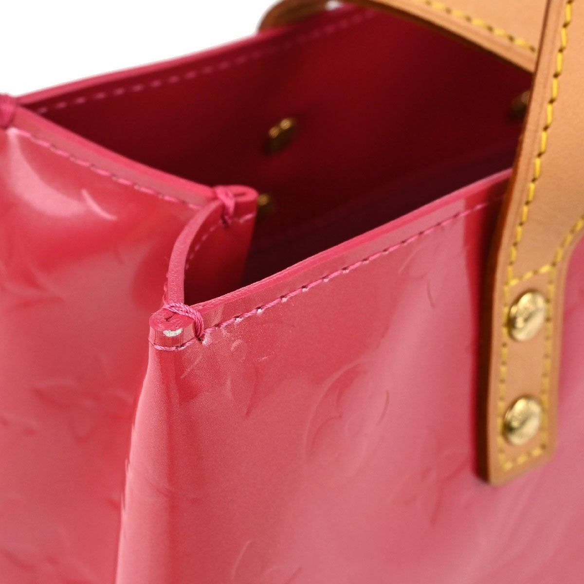 Louis Vuitton Reade Monogram Vernis Pink Patent_Leather Handbag (Pre-Owned)