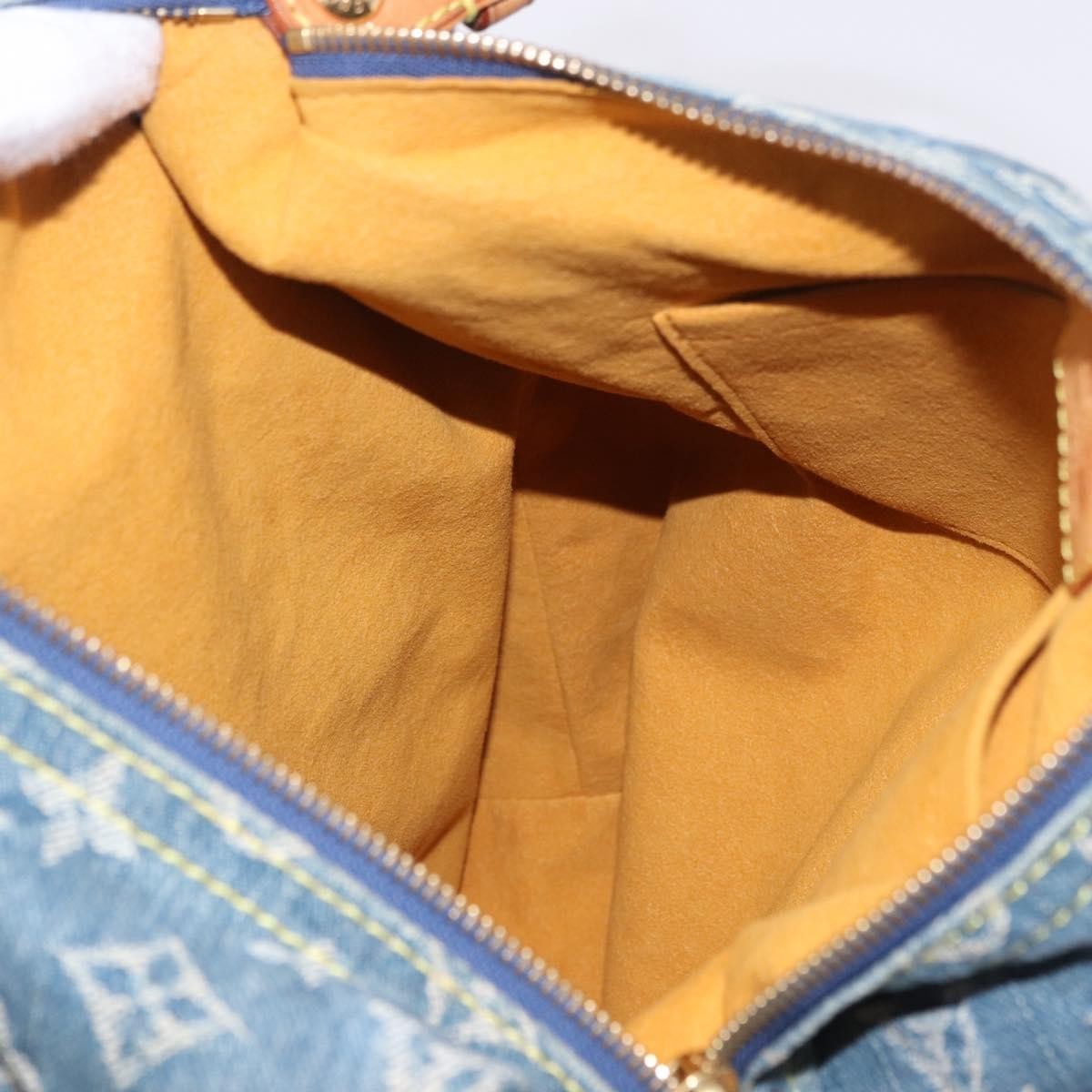 Louis Vuitton Baggy Grand Modèle Denim Blue Canvas Handbag (Pre-Owned)