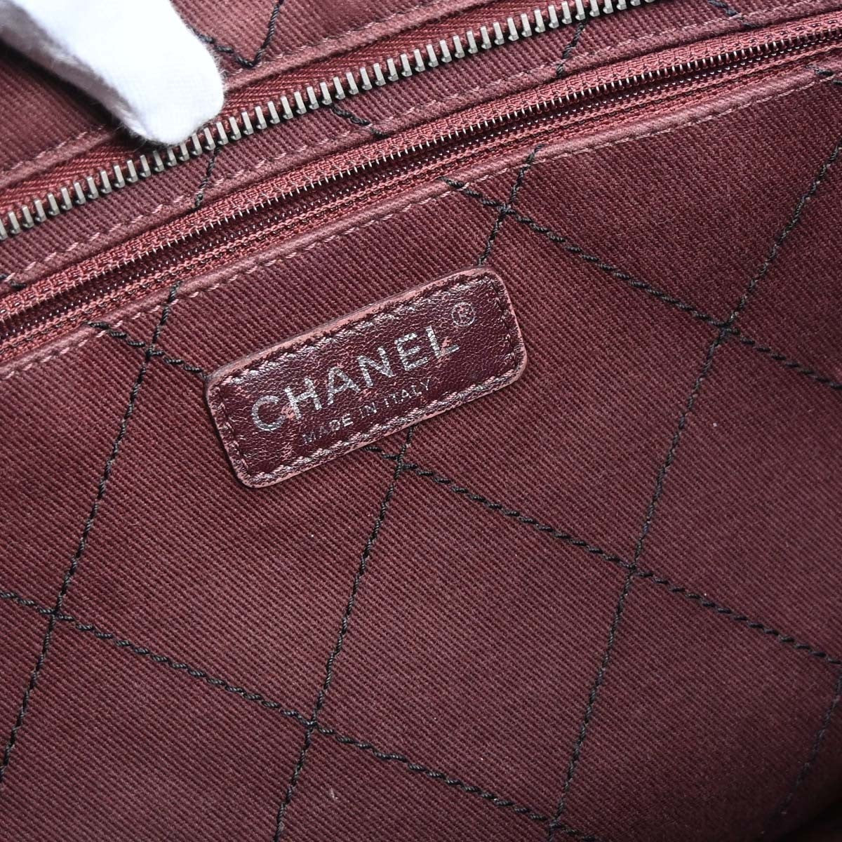 Chanel Fever Tote Quilted Caviar Black Calfskin Tote Bag Bag (Pre-Owned)