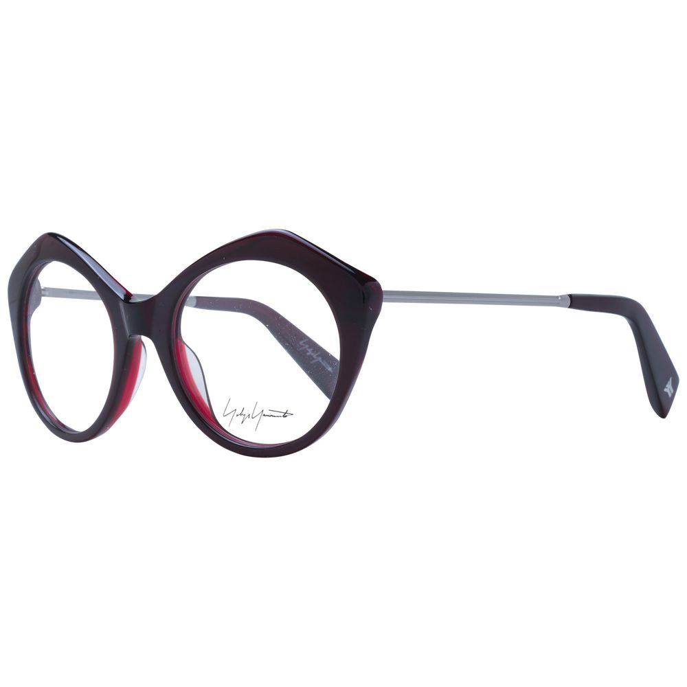 Yohji Yamamoto Burgundy Acetate Glasses  (Frames)