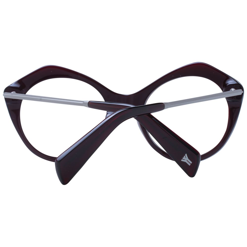 Yohji Yamamoto Burgundy Acetate Glasses  (Frames)