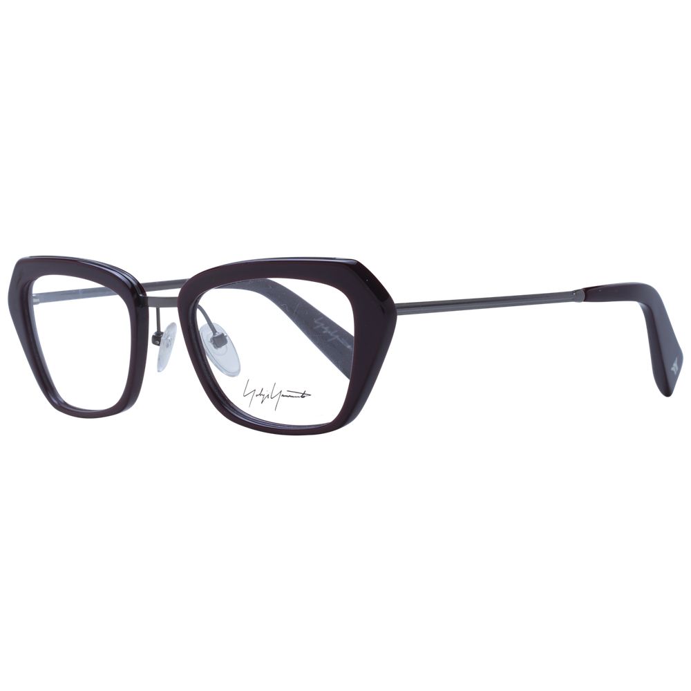 Yohji Yamamoto Burgundy Metal & Plastic Glasses  (Frames)
