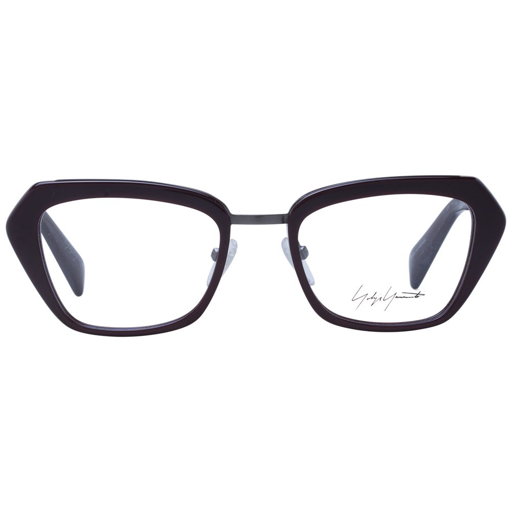 Yohji Yamamoto Burgundy Metal & Plastic Glasses  (Frames)