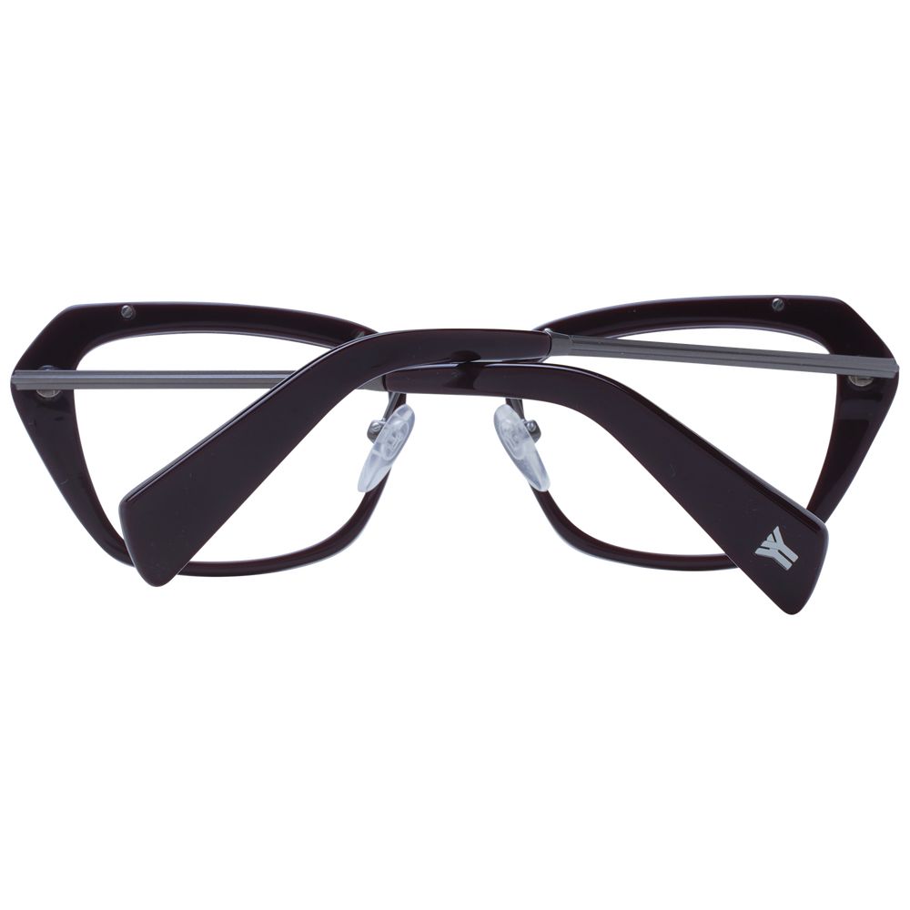 Yohji Yamamoto Burgundy Metal & Plastic Glasses  (Frames)