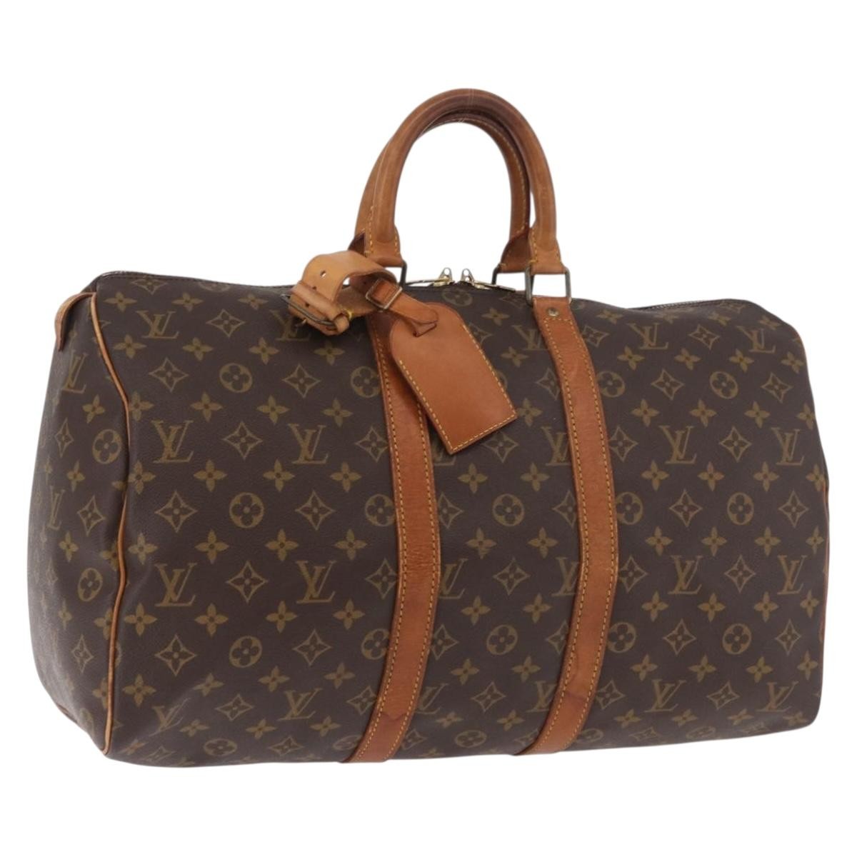 Louis Vuitton Keepall Monogram Canvas Brown Canvas Travel Bag Bag (Pre-Owned)
