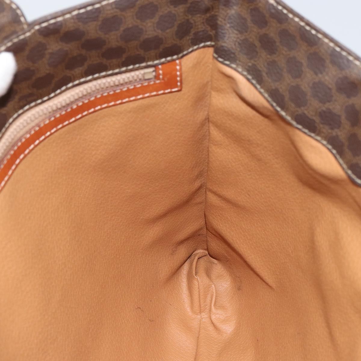 Celine Vintage Macadam Canvas Brown Canvas Tote Bag Bag (Pre-Owned)