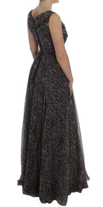 Dolce & Gabbana Glamorous Sequined Silk Full-Length Women's Dress