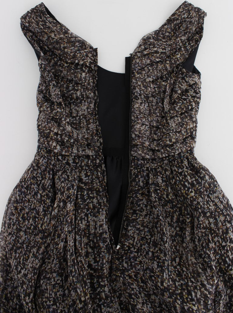Dolce & Gabbana Glamorous Sequined Silk Full-Length Women's Dress