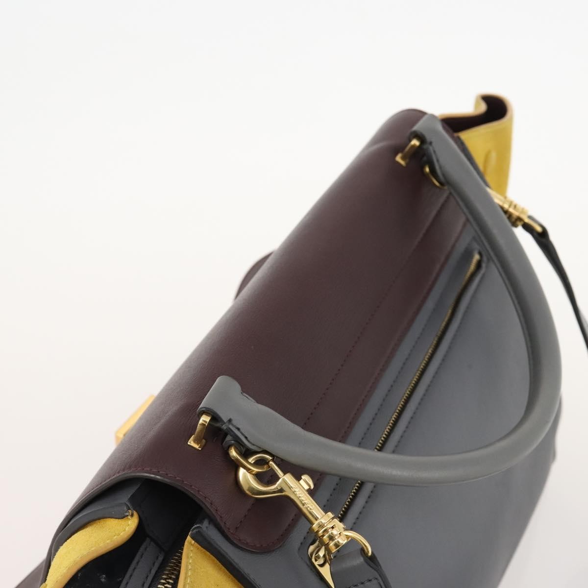 Celine Tricolor Trapeze Leather Multicolour Leather Handbag (Pre-Owned)