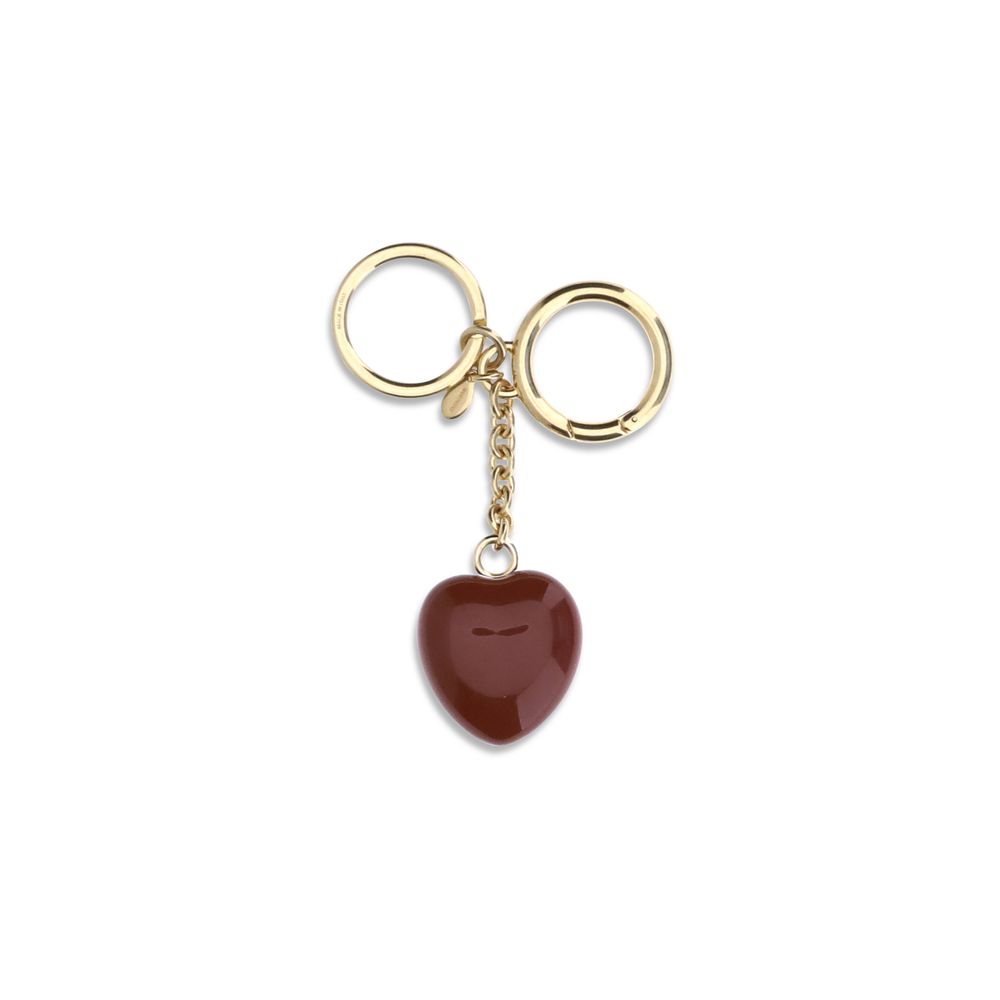 Valentino Garavani Bordeaux Brass Women's Keychain