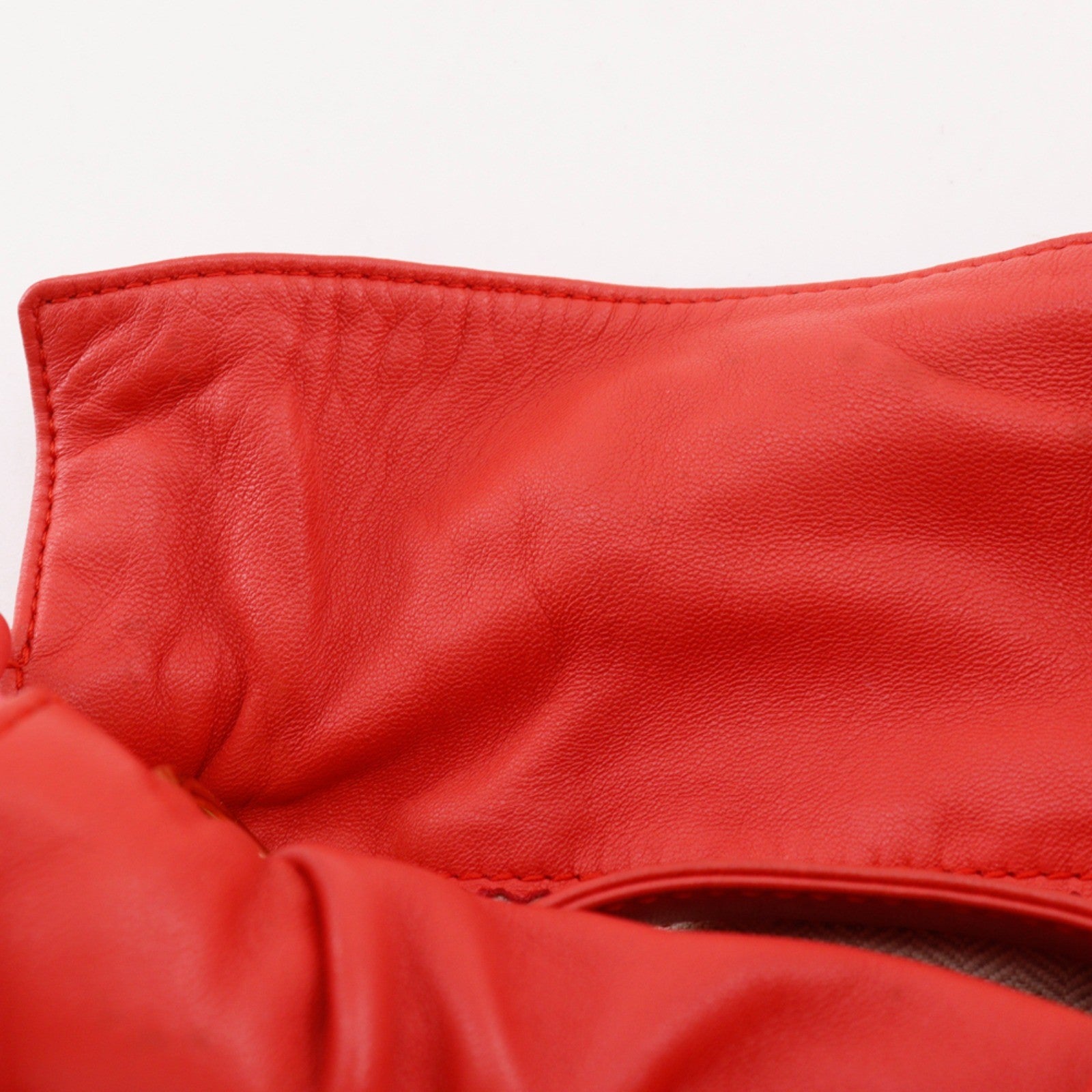 Loewe Flamenco Leather Red Leather Shoulder Bag Bag (Pre-Owned)