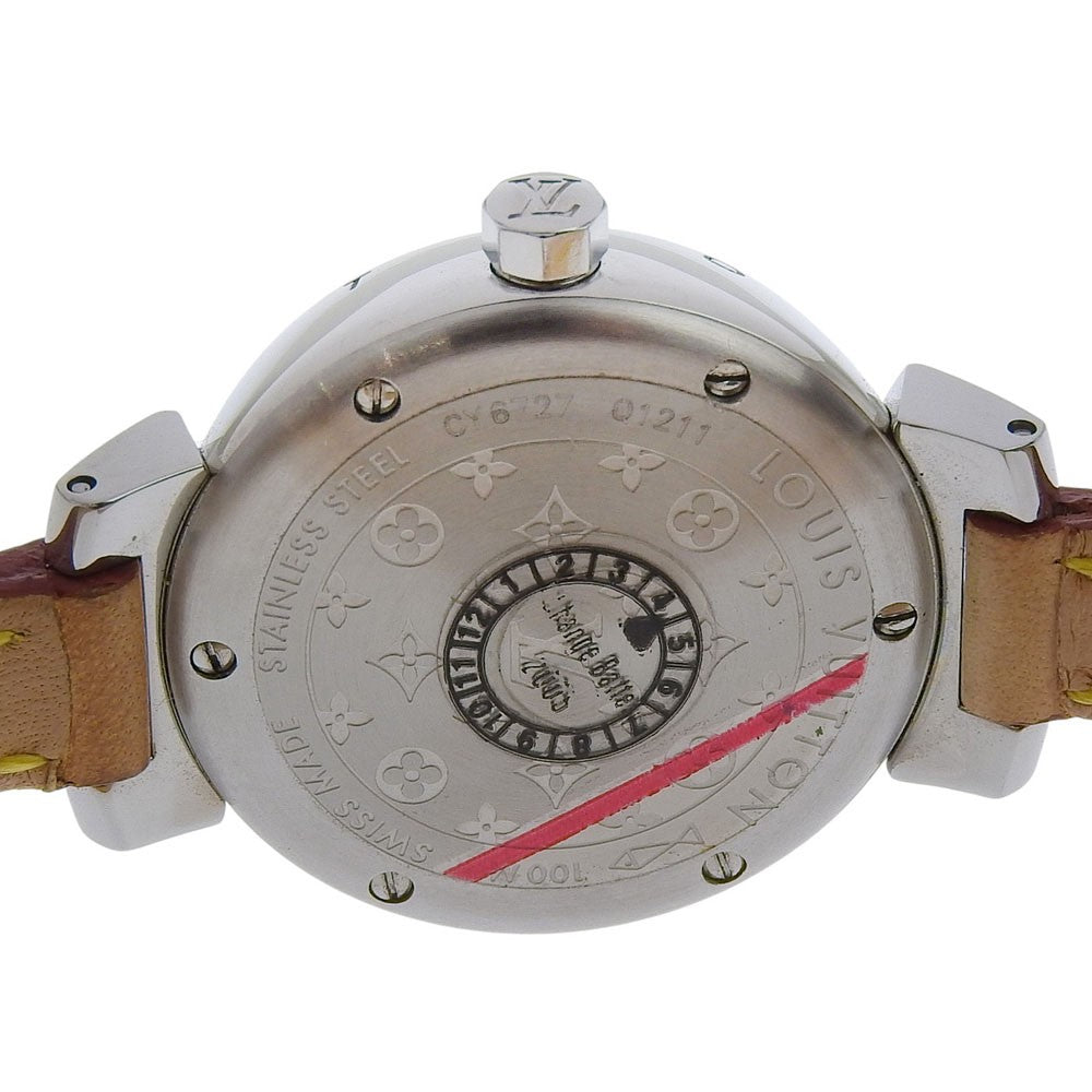 Louis Vuitton Tambour Quartz Stainless Steel Watch (Pre-Owned)