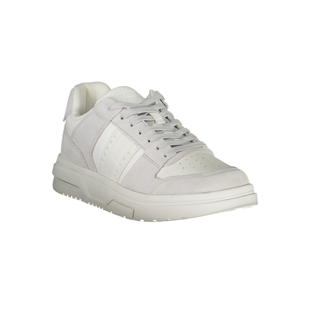 Tommy Hilfiger White Polyurethane Men Men's Sneaker
