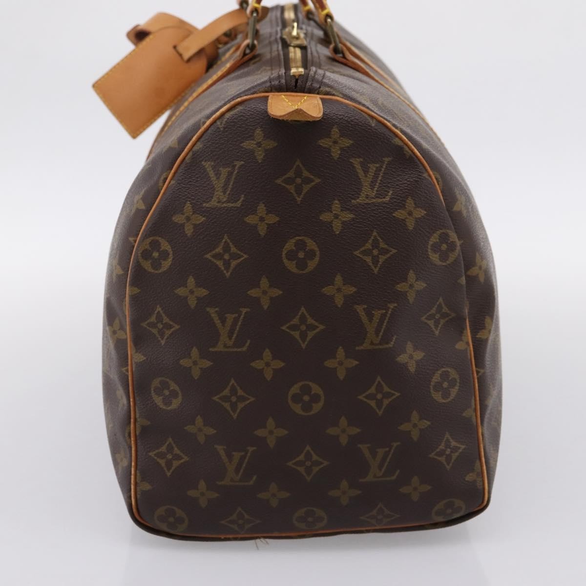Louis Vuitton Keepall Bag Monogram Canvas Brown Canvas Travel Bag Bag (Pre-Owned)